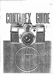 Zeiss Ikon Contarex manual. Camera Instructions.